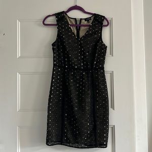 The Limited black and light tan dress